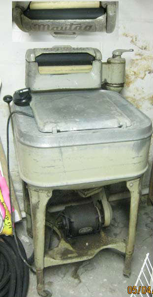 Vintage 1926 electric Maytag washer.