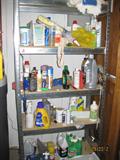 Lots of cleaning supplies