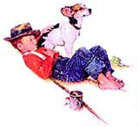 #708 Norman Rockwell                                                       
Puppy Love – Spring                                                       
Offset Litho   
794-1400