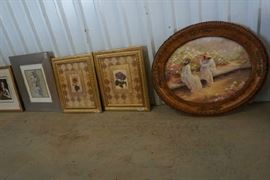 Beautiful piece in an oval frame. Other great pieces too.