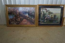 Large to small we have a large variety of wall art.