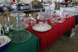 3 tier tray, crystal