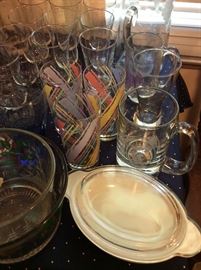 Vintage Glasses and dishware