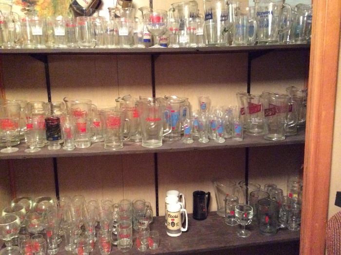 Beer Glass and pitcher collection