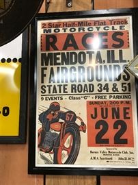 Vintage motocross poster