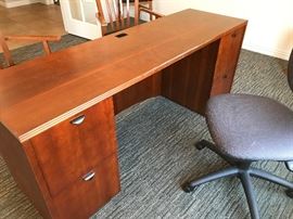 Desk with 4 file drawers