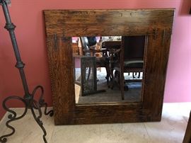 Beautiful mirror with iron details
