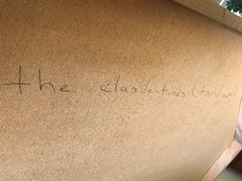 This is a picture of the back of the artwork.