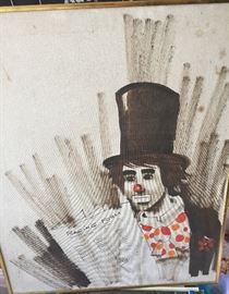 CLOWN CANVAS ART 