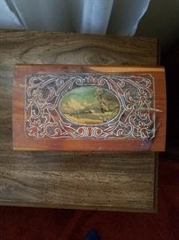 Beautiful antique wood box