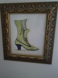 Boot framed art