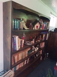 Large, Handcrafted Wood Book Case