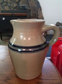 Antique Unmarked Clay Pitcher