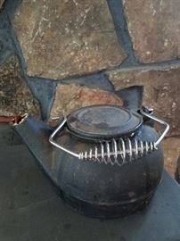 vintage cast iron kettle