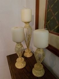 set of 3 candleholders