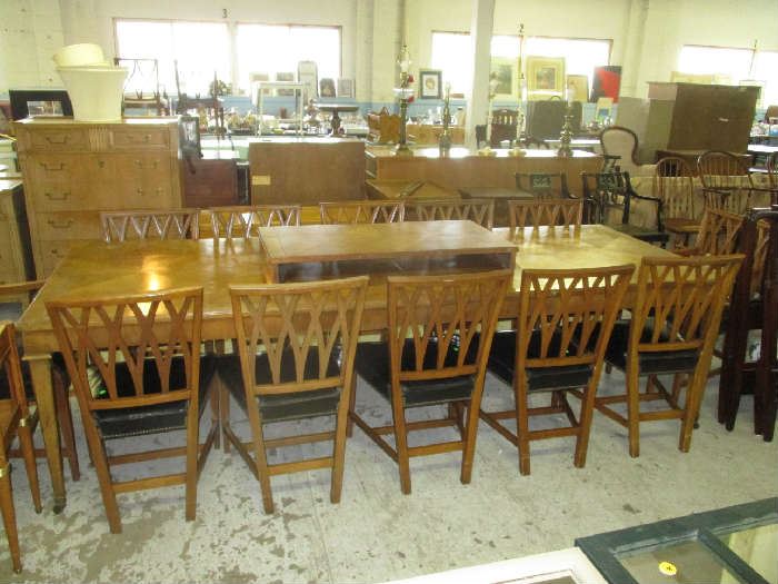 DINING SET WITH 10 CHAIRS