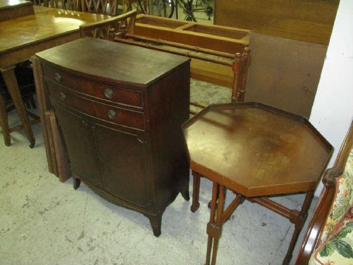 CABINET AND TABLE