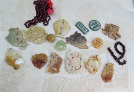 Unique pendants and items collected from China, Tibet, India, New Guinea , South America, Europe, etc.