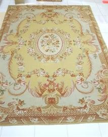 NEEDLEPOINT RUG 8 FT 8 IN L X 5 FT 6IN W