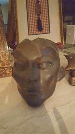 BRONZE HEAD SCULPTURE