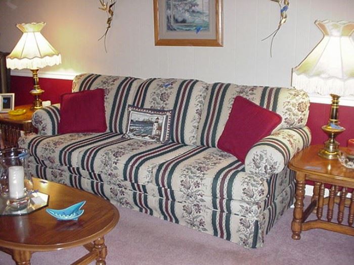 Kroehler three-cushion sofa