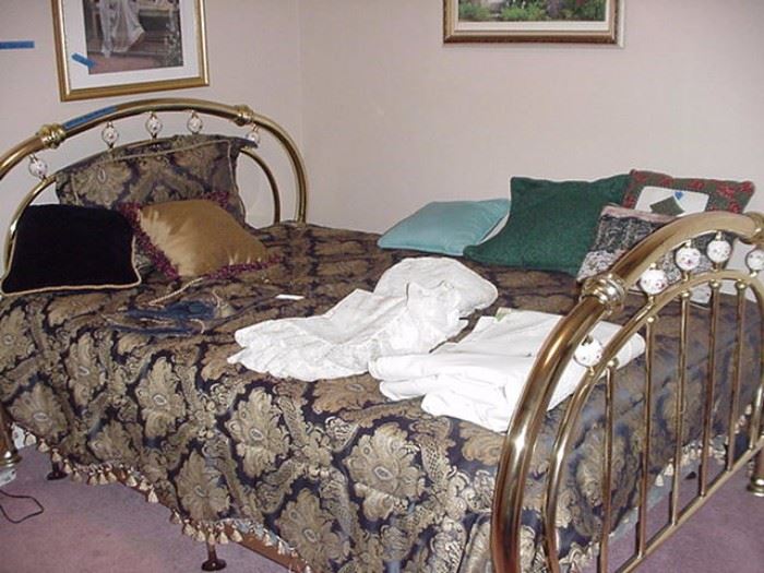 Brass bed, double
