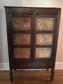 Antique pie safe rescued from the barn after 60 years!
