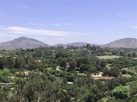 View of Paint Mountain, on left.
