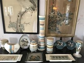 Mid-century Sasha Brastoff ceramics.