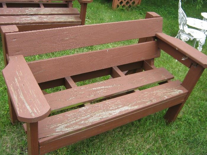 Wood bench, 2 of these