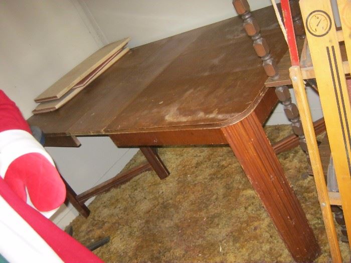 Old wood dining table