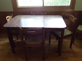TABLE AND 4 CHAIRS