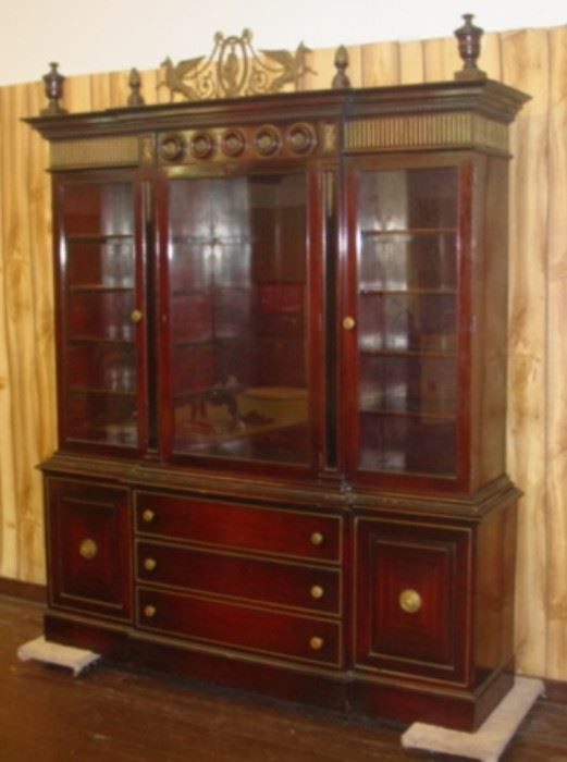 2 Piece Lighted China Cabinet