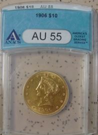 ANACS 1906 Gold $10.00 Coin
