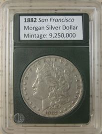 1882-S Morgan Silver Dollar (More Not Shown)