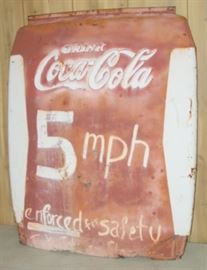 Metal Coke Sign - 27" x 34"