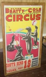 1950's Circus Poster - 31" x 53"