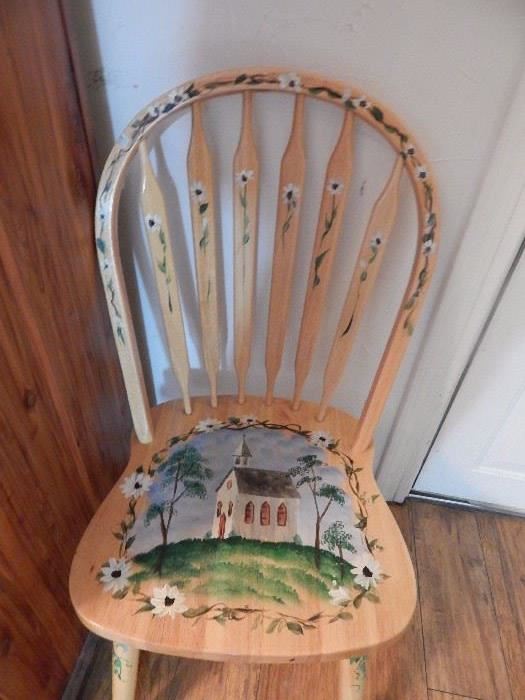 5 hand painted dining chairs 1 of 5