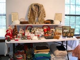 CHRISTMAS FAUX FUR STOLE FABRIC SEWING NOTIONS ETC,