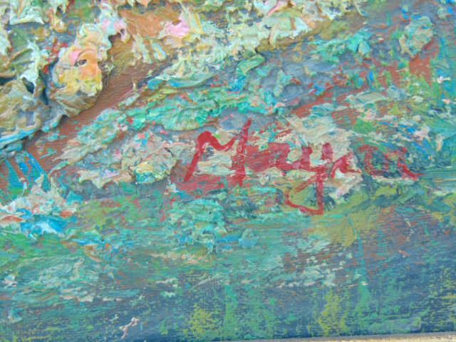 Signature of the previous oil painting