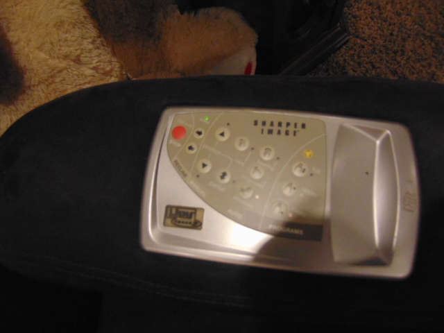 Controls on Sharper Image Massage Chair