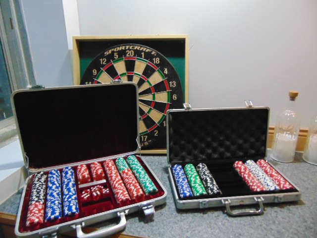 Dart Board/Poker Sets