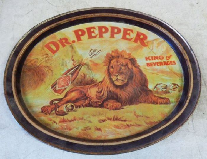 Dr. Pepper Metal Serving Tray