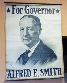 Original 1920 Alfred E. Smith for Governor (New York) Political Poster (Union Made)