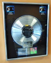 Original Elvis Presley RIAA Multi-Platinum Award for "Aloha from Hawaii via Satellite" presented to Tony Zetland RCA Records (Album and Cassette)