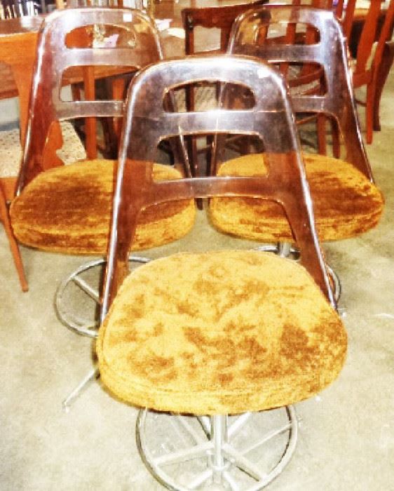 RARE Lucite-style Bar Stools