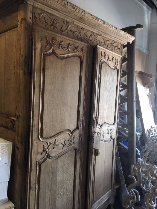 Incredible armoire with stunning carvings.