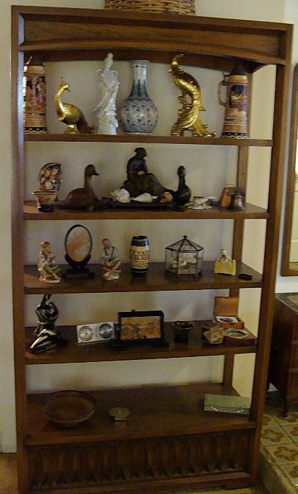 Mid century curio shelf