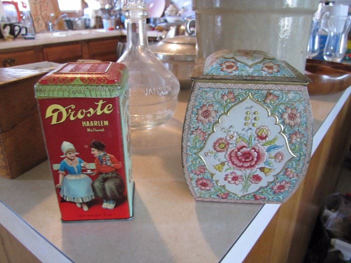Vintage Dutch tins
