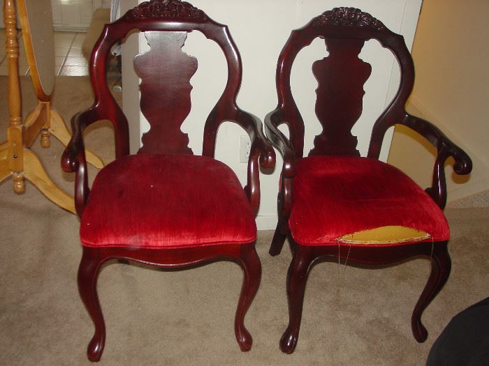 Wood Carved Chair  Antique Replica's by Kimball 